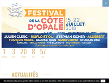 Tablet Screenshot of festival-cotedopale.fr